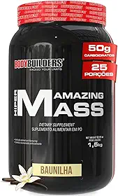 Massa - Hiper Amazing Mass - 1,5 kg – Bodybuilders Sabor Baunilha