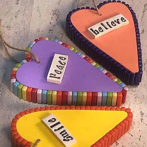 Miniatura 3 de Azulejos de mosaico para manualidades a granel, piezas de vidrio de mosaico de 5.29 oz, azulejos de vidrio con formas de tiras para manualidades,