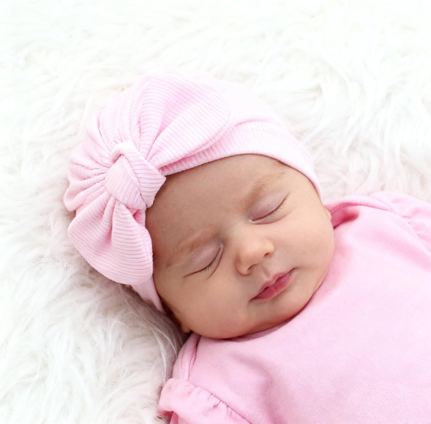 3piece Newborn Hats Mittens Socks Set Baby Boy Cotton Beanies Infant Hospital Hat Toddler Girl Mitten - Image 3