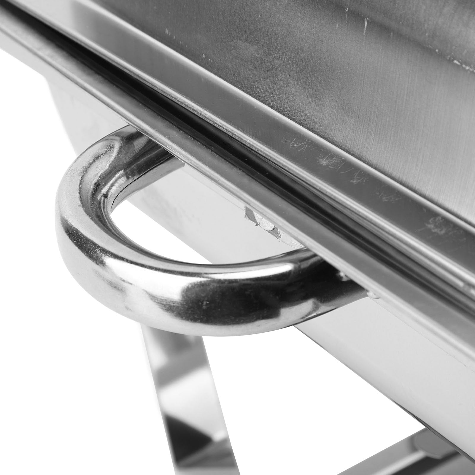 Bewinner Scaldabuffet Commerciale in Acciaio Inossidabile con 2 Scomparti per Catering, con Fornello a Etanolo, Scaldavivande Elettrico a Doppia Pentola con Isolamento a Base d'Acqua per