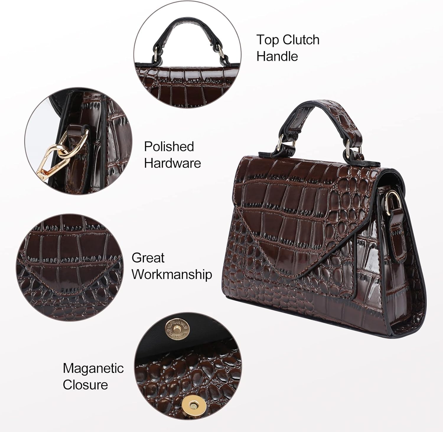 FRANSHION Handbags - Mini & Cute Small Crossbody Bags for Women, Trendy - Image 4