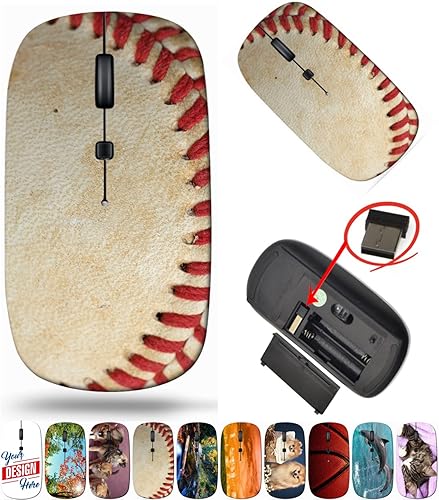 Maizi Ratón inalámbrico para computadora, 2.4 GHz, USB, 5.630 in x 2.953 in, unisex