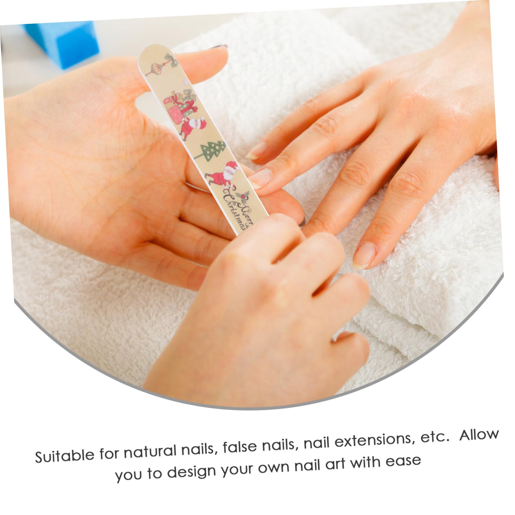 Healvian 24 Stück Nail Files Weihnachts Nagelfeile Nagelpolierstreifen Pedikürefeile Mit Weihnachtsmotiv Nagelfeile Mit Weihnachtsmotiv
