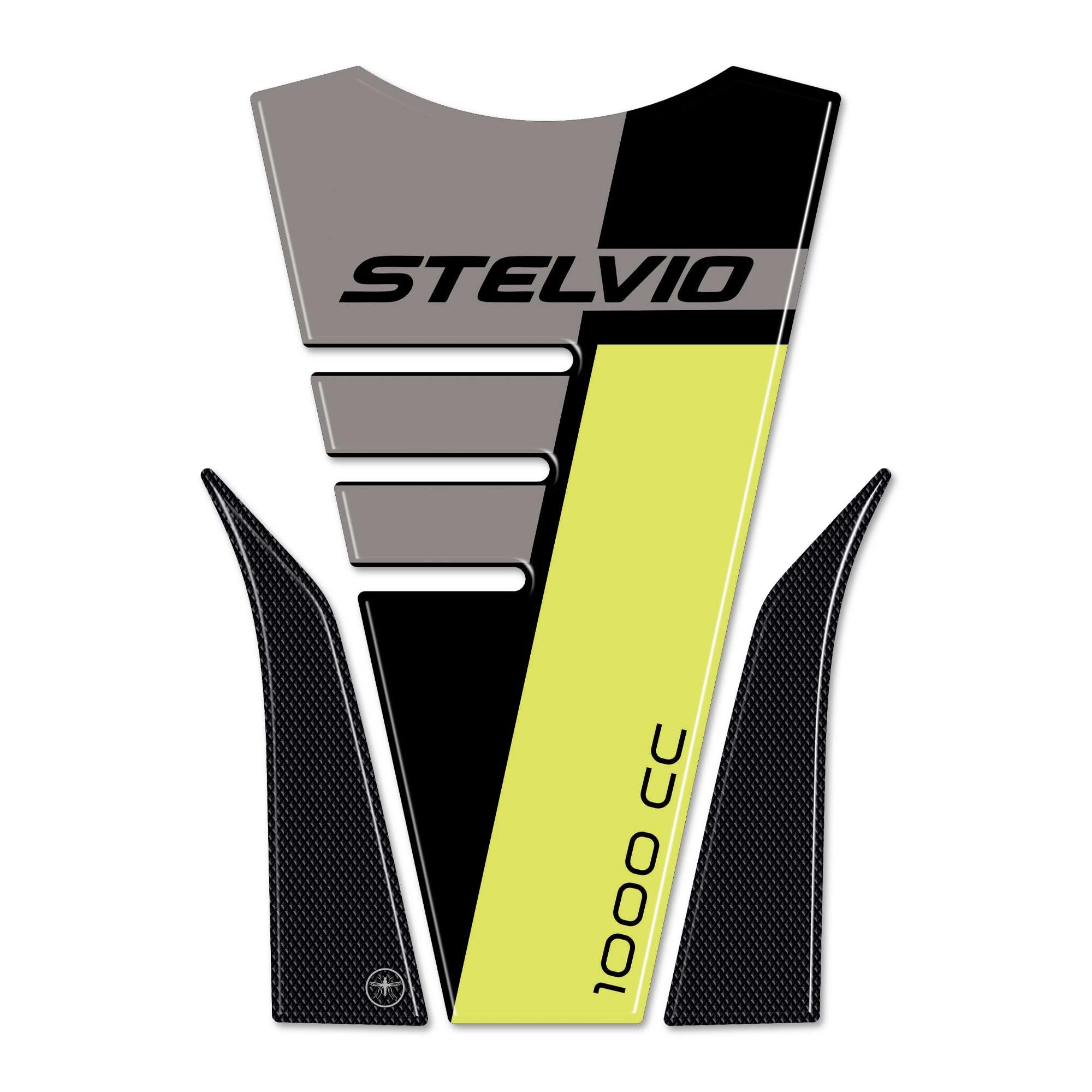 labelbike - Adesivo 3D Moto Paraserbatoio Protezione e Decorazione in Resina compatibile con Moto Guzzi Stelvio 2024