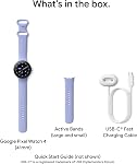 Google Pixel Watch 4 (45mm) - Android Smartwatch with Heart Rate and Sleep Tracking - 40-Hour Battery - Fitness Tracking - Google AI - Satin Moonstone Aluminum Case - Moonstone Active Band - LTE
