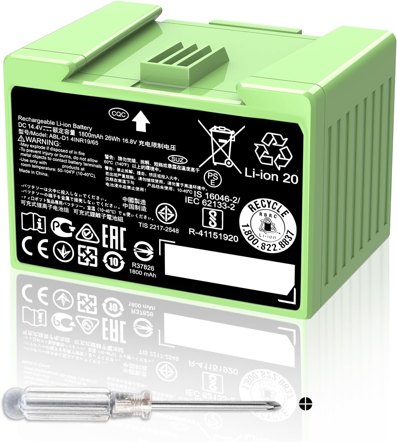 Amazon.com: iRobot Roomba Authentic Replacement Parts - Lithium Ion ...