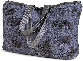 Barefoot Dreams Cozychic Tote, Tote Style Purse for Women, Magnetic snap Pocket Handbag, Women Totes, Indigo Atlas