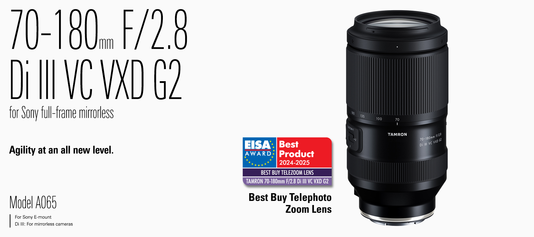 Amazon.com : Tamron 70-180mm F/2.8 Di III VC VXD G2 for Sony E