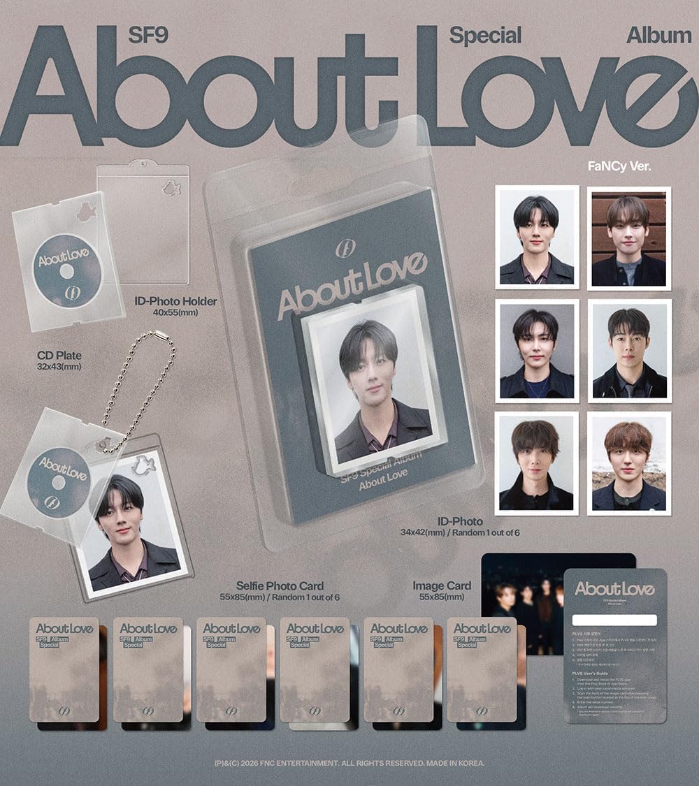 SF9 About Love [FaNCy 6 Ver Set] Special Album + dodatkowe fotokarty