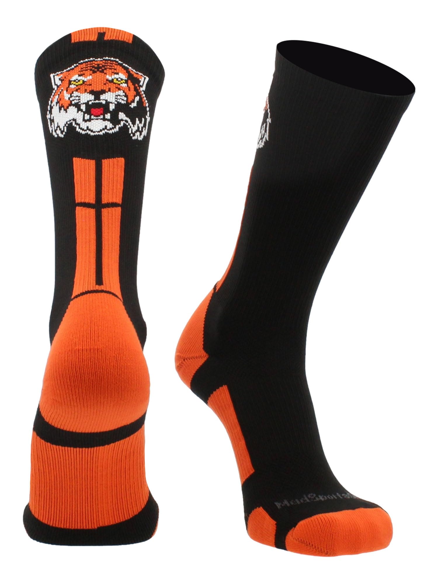 Tigers Logo Athletic Crew Socks (Multiple Colors)