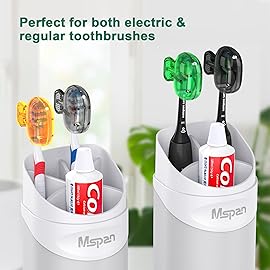 Mspan Electric Toothbrush Cover Cap: Brush Head Protector Cute Plastic Clip Pod - Toothbrush Travel Case for Traveling & Home - 4 Packs