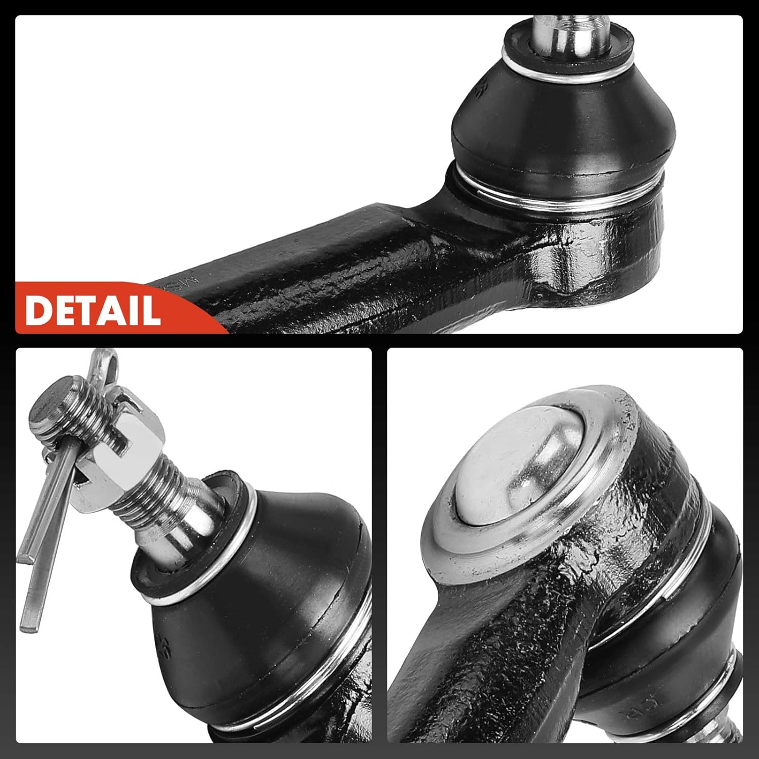 A-Premium 2 x Front Outer Tie Rod Ends, Compatible with Toyota Highlander 2008-2019, Venza 2009-2016 & Lexus RX350 2010-2015, RX450h 2010-2015