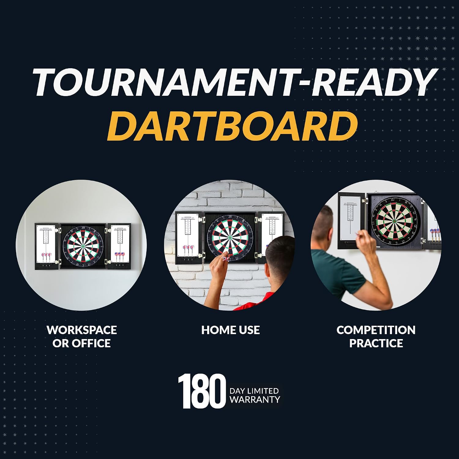 Hathaway Winchester Dartboard & Cabinet Set