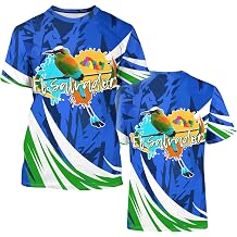 DFZ Mens El Salvador Flag Shirt Novelty Tee Graphic Print Unisex Short Sleeve Top El Salvador Jersey