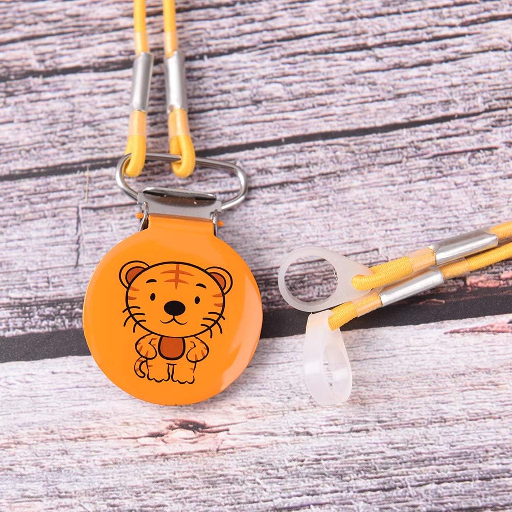 Hearing Aid Clips Hearing Aids Holder Protector Protection for BTE and ITE with Cartoon Design (Tiger)
