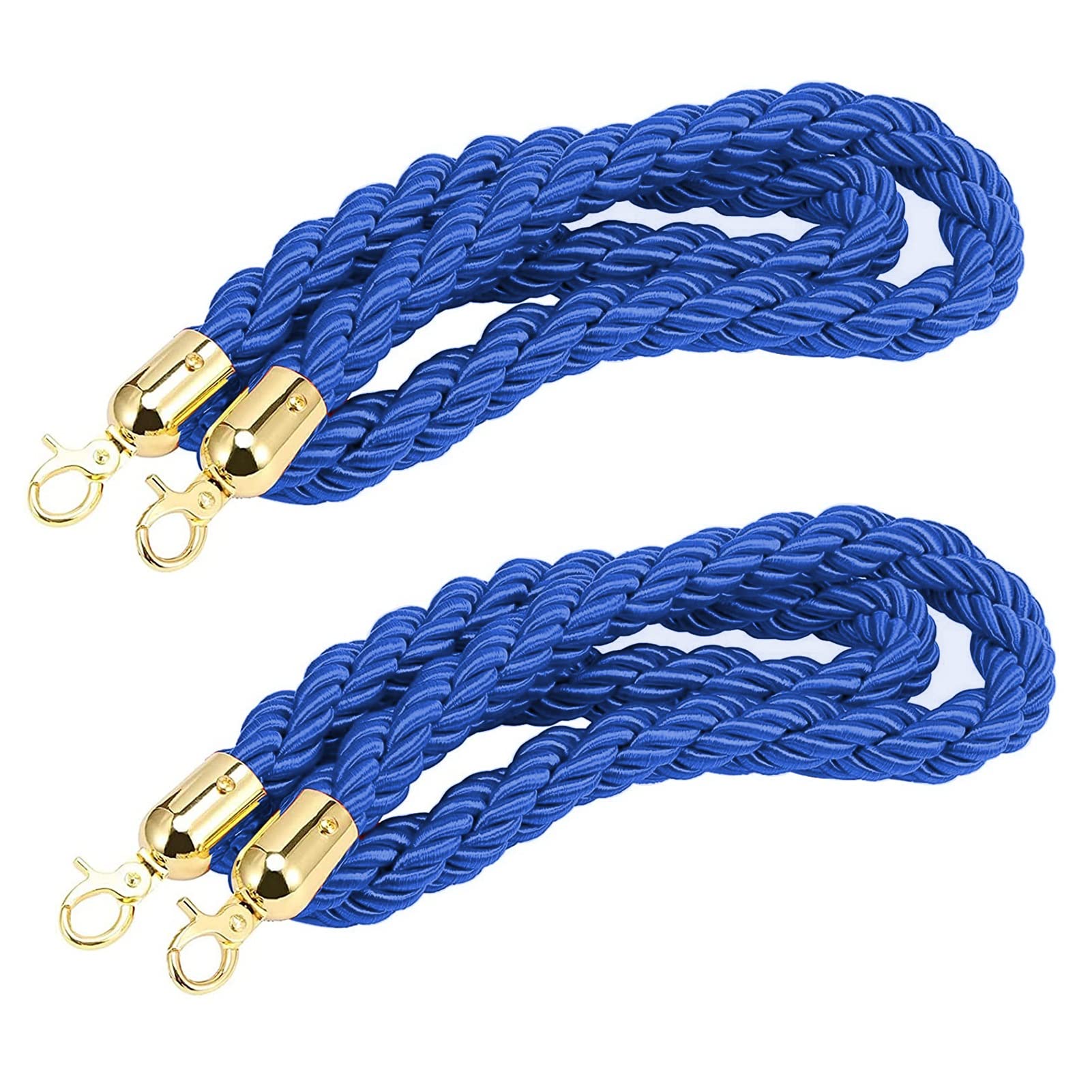 Guardrail rope， Crowd Control Rope for Outdoor Lines/Trade Show, Hemp Braided Twist Ropes for Stanchion Queue(5M/16.4Ft)
