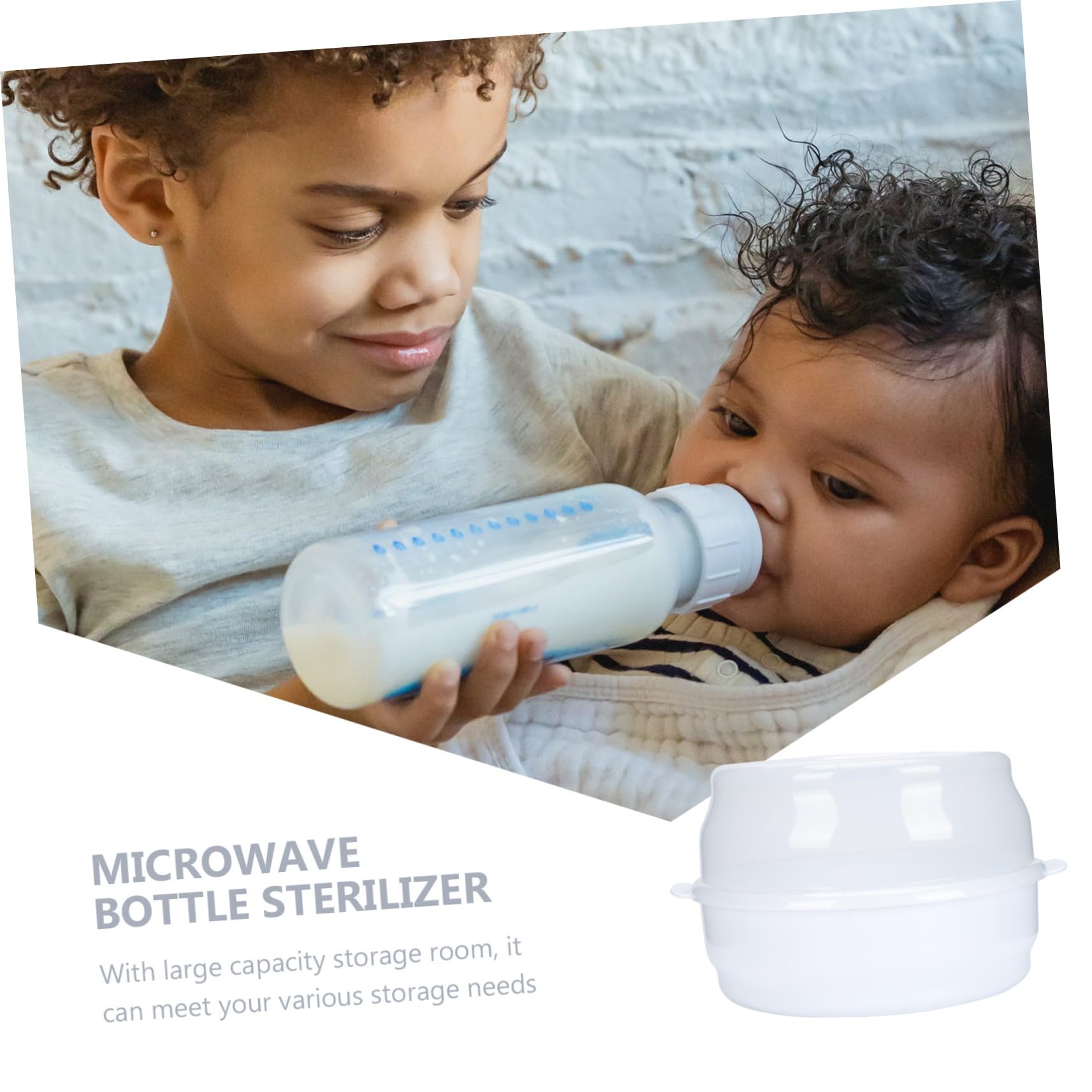 Caja Esterilizadora para Biberones Microondas Pp Blanco
