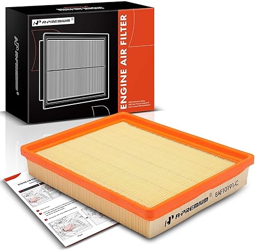 A-Premium Filtro de aire del motor delantero compatible con Kia Optima 2007-2010, Rondo 2007-2012, 2.4L 2.7L, Reemplazo # XA11089