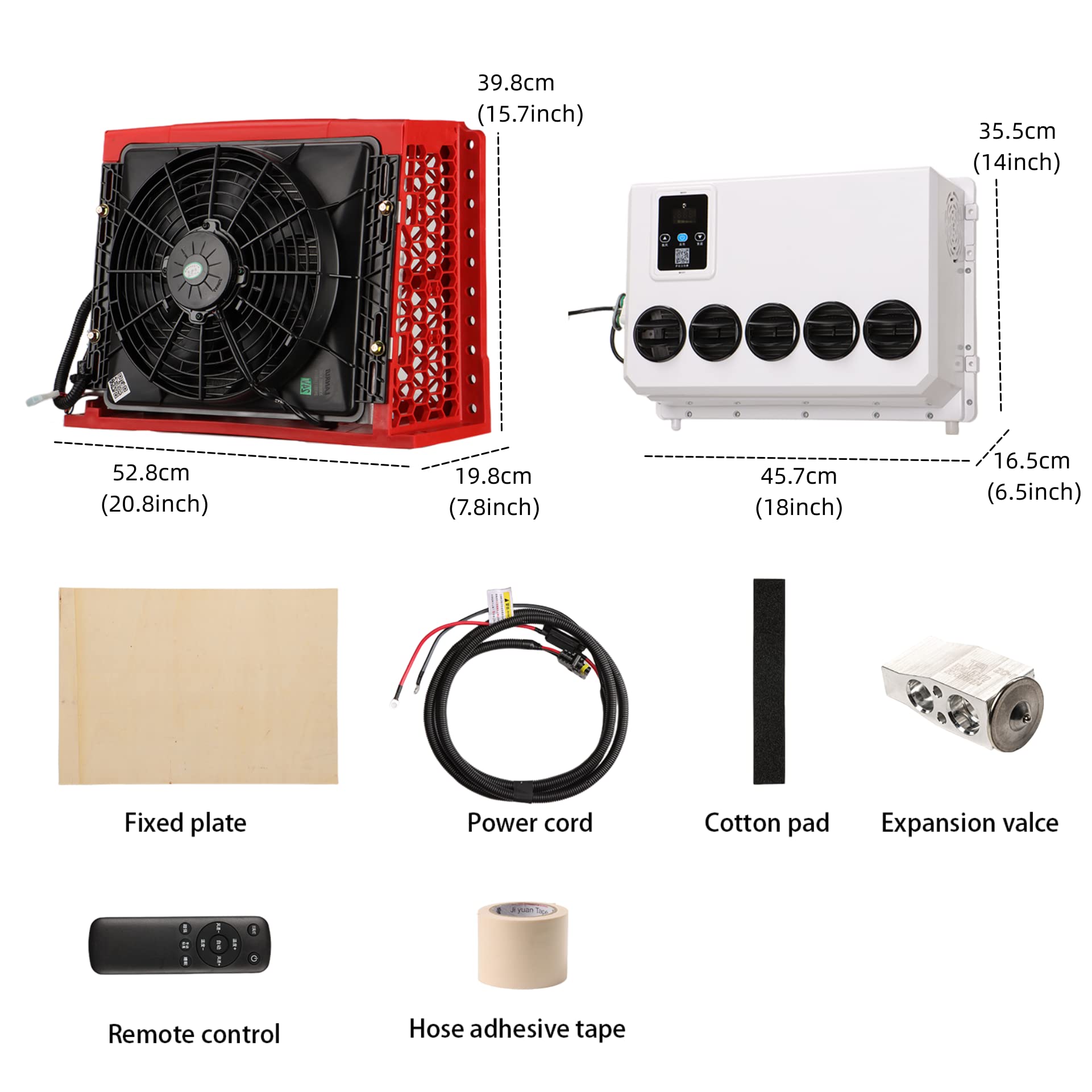 Amazon.co.jp: NEKPOKKA 12ボルト dc エアコン、rv エアコン トラック