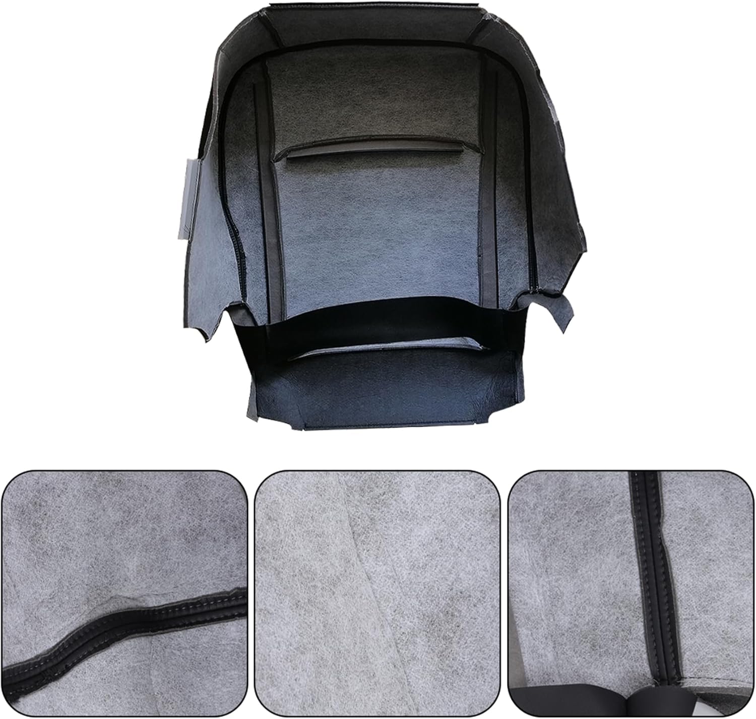 labwork Front Driver Side Bottom Black Artificial Leather Seat Cover Replacement for R-am 1500 2500 3500 Truck 2013-2018