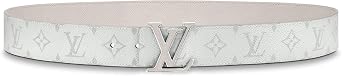 Louis Vuitton LV Initiales 40mm Reversible Belt (White, 90 cm)
