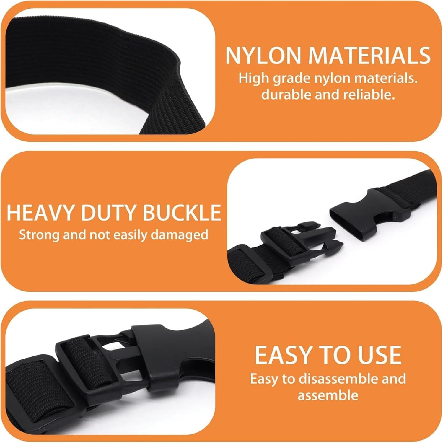 2Pcs Fanny Pack Extender Strap Luggage Straps for Suitcases Travel Straps to Connect Two Suitcases Adjustable Elastic Belt Strap, 23.6×1 Inch