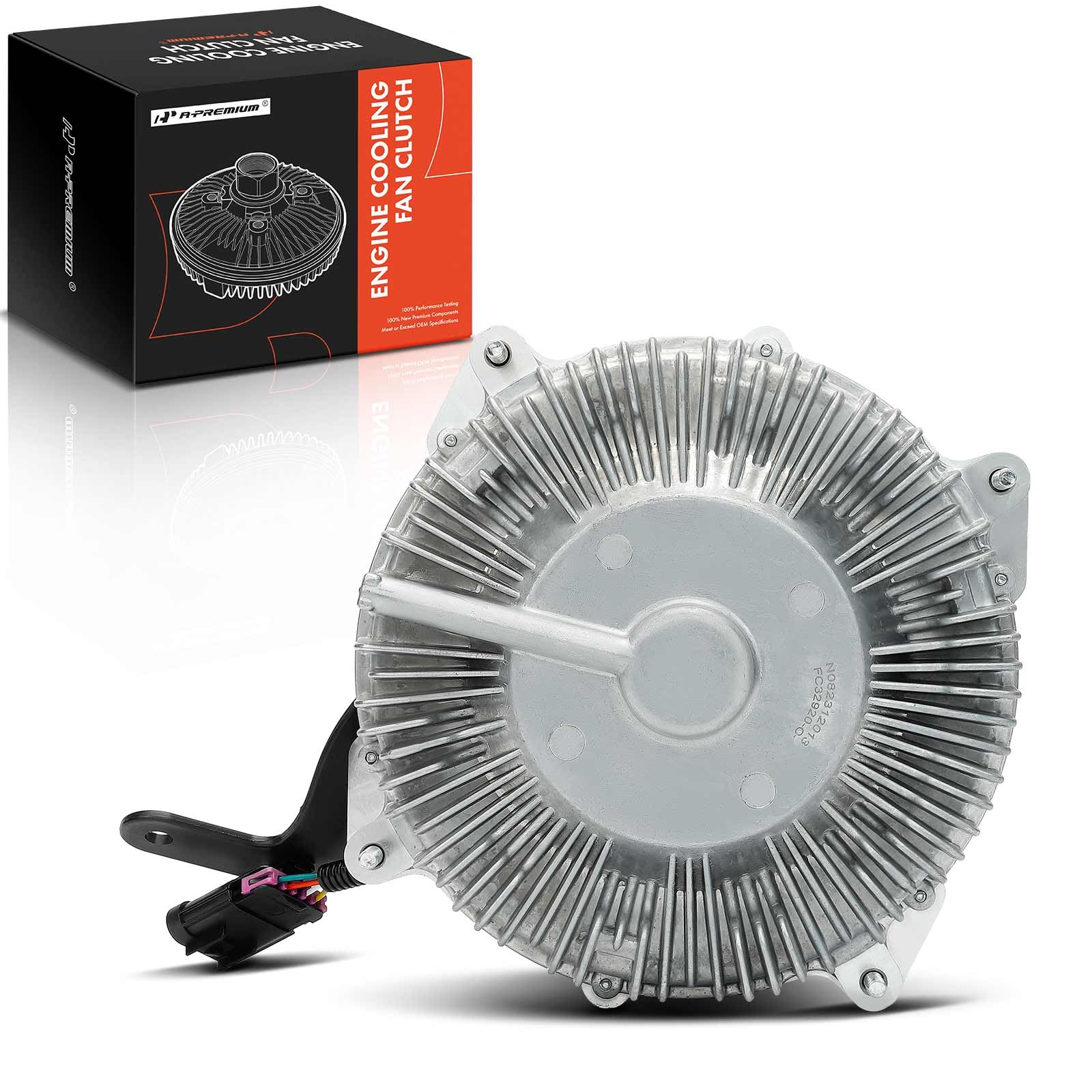 A-Premium Electronic Radiator Cooling Fan Clutch Compatible with Ram 2500 3500 4500 5500 2013-2018, 6.7L, Diesel Only, Reverse Rotation, Replace# 52014729AC