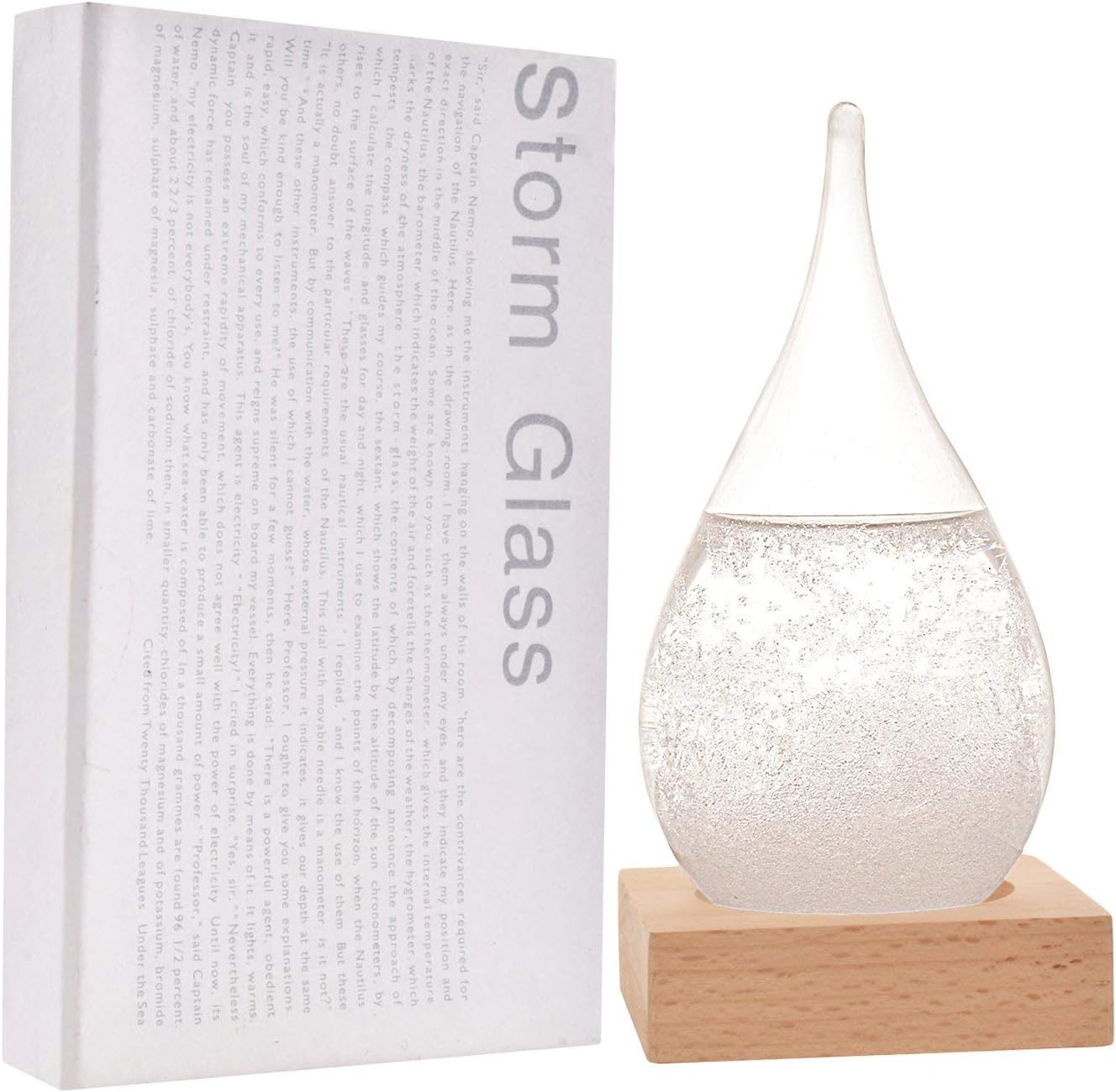 Creative Fashion Desktop Water Drop Decoration Seventeenth Century European Weather Forecast Storm Glass Weather Station (Small)