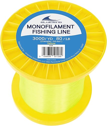 Miniatura 11 de BLUEWING Sedal de pesca monofilamento 6,8,10,12,15,20,25,30,40,50,60,80,100,130,250,300,400 libras, 50,100,500,1000,3000 yardas, hilo de pescar mono