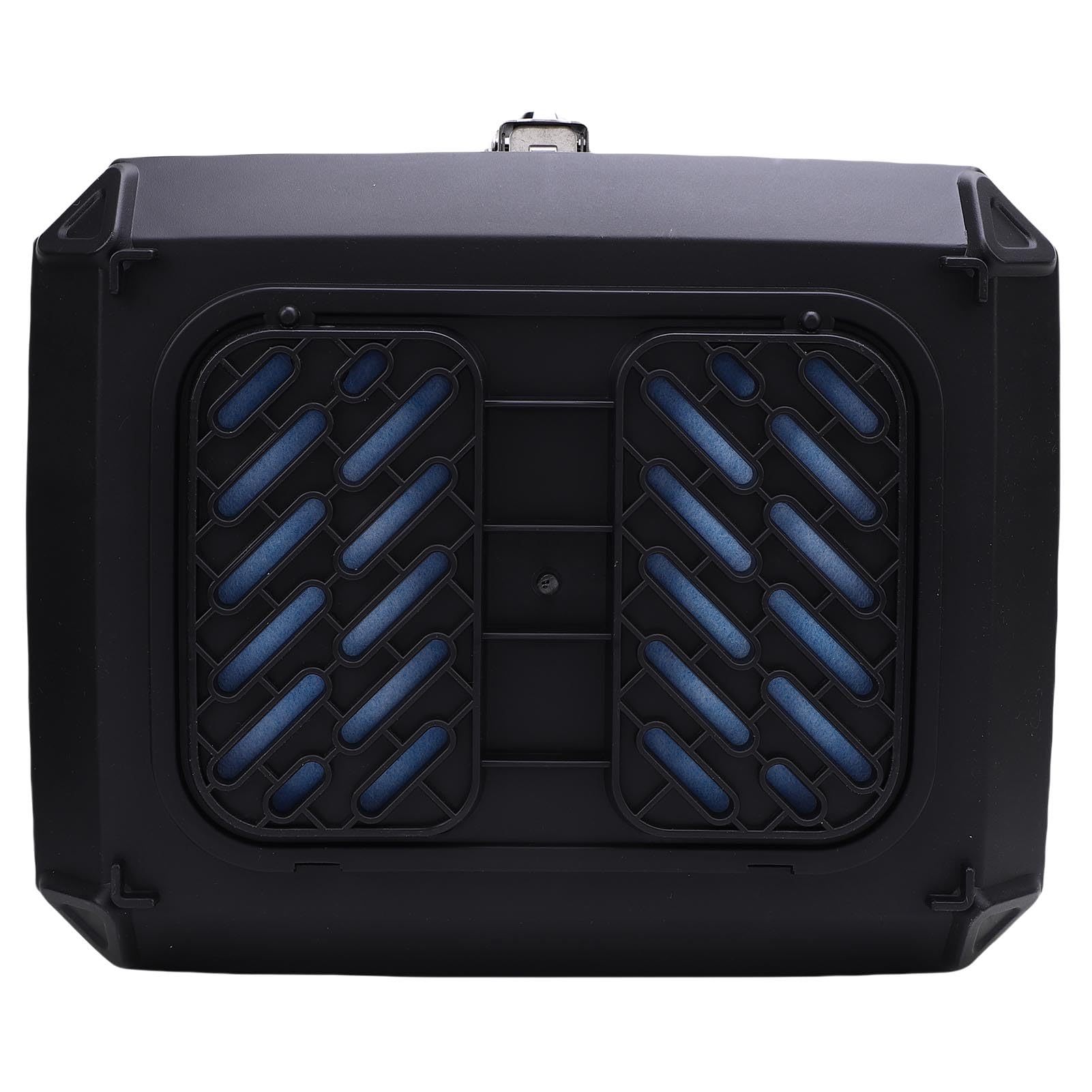 Akozon Boîte à Queue 47L avec Plaque Détachable en Cuir Doublure de l'eau PP Top Case pour Véhicules électriques Scooters Noirs