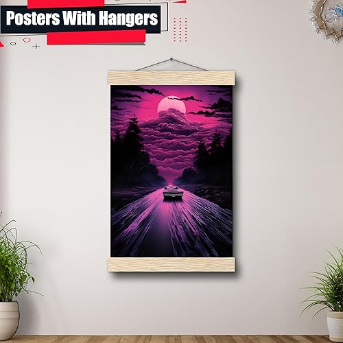 Miniatura 5 de Unique Synthwave Style Retro Art, 80s style art, framed poster print, guest room art, cool living room art, poster, poster Prints