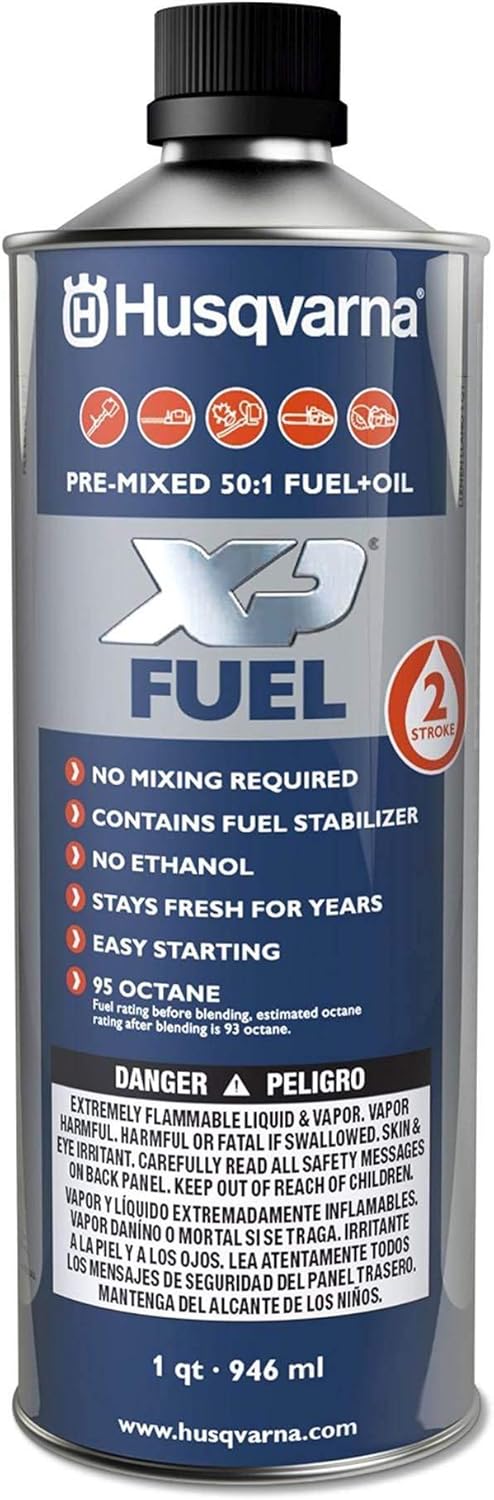 Husqvarna XP Pre-Mixed Fuel and Engine Oil Quart (3 Pack),Blue