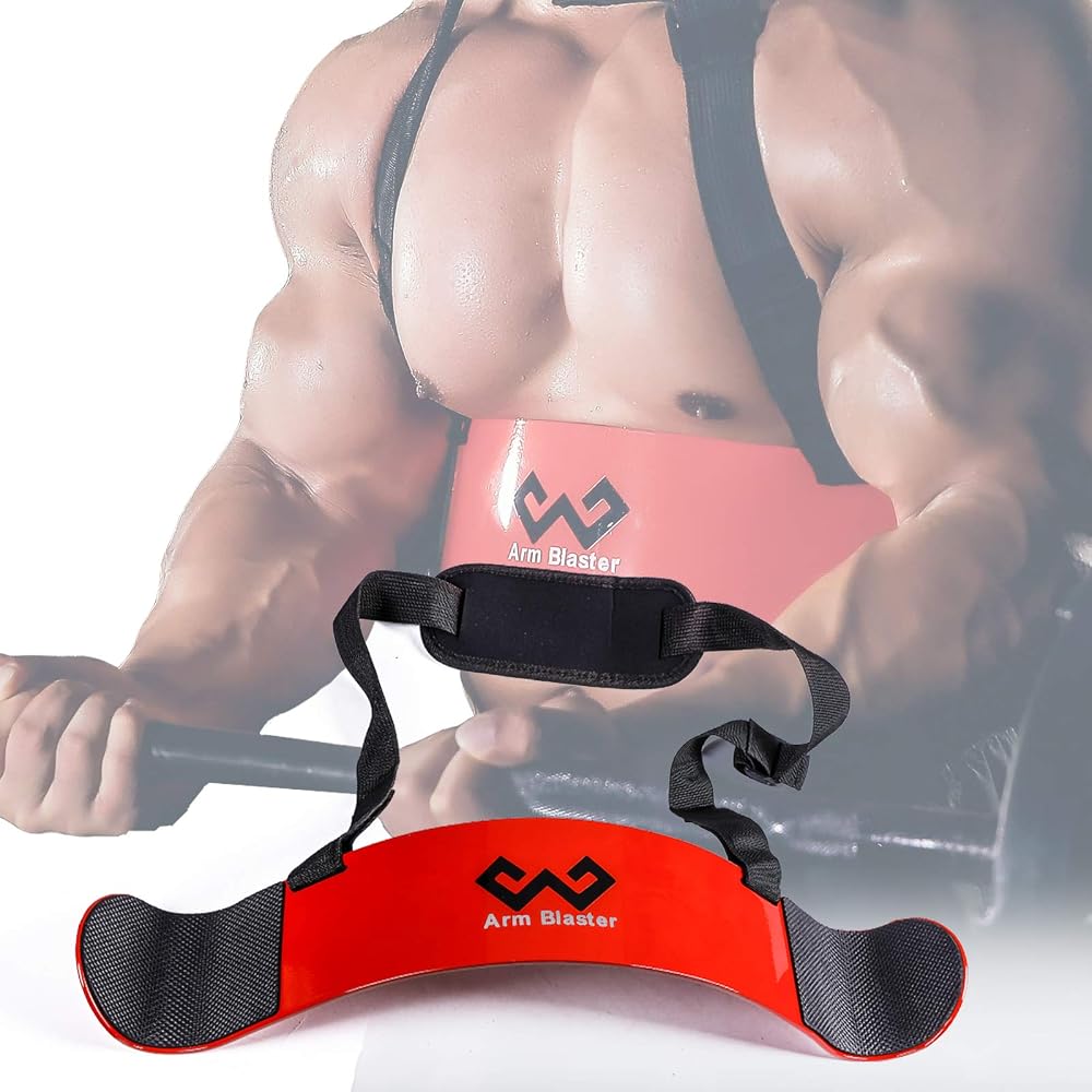 Arm Blaster Bicep Curl Thick Aluminum Adjustable Bodybuilding Bicep Isolator Pink