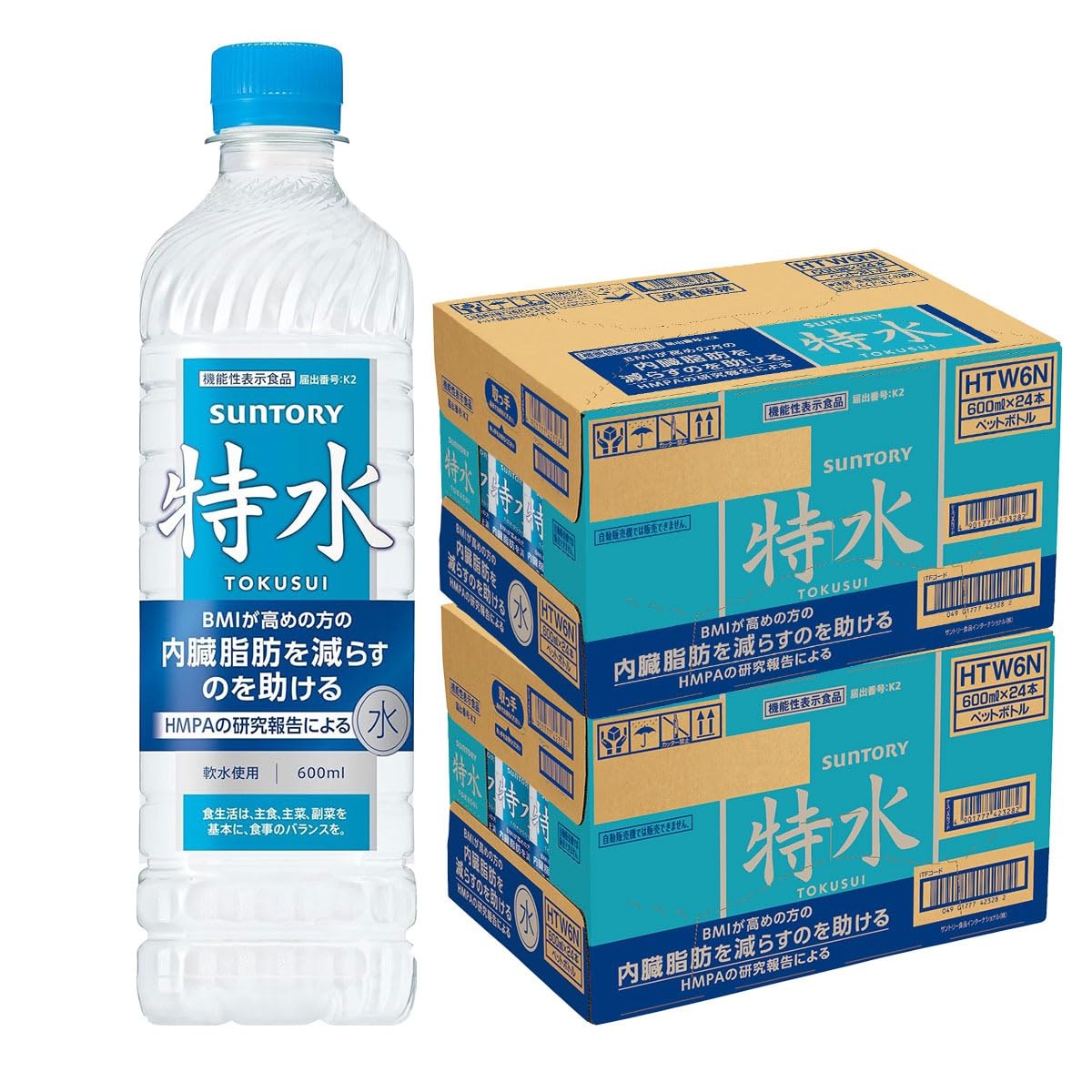 サントリー 特水 600ml×2ケース/48本 PET
