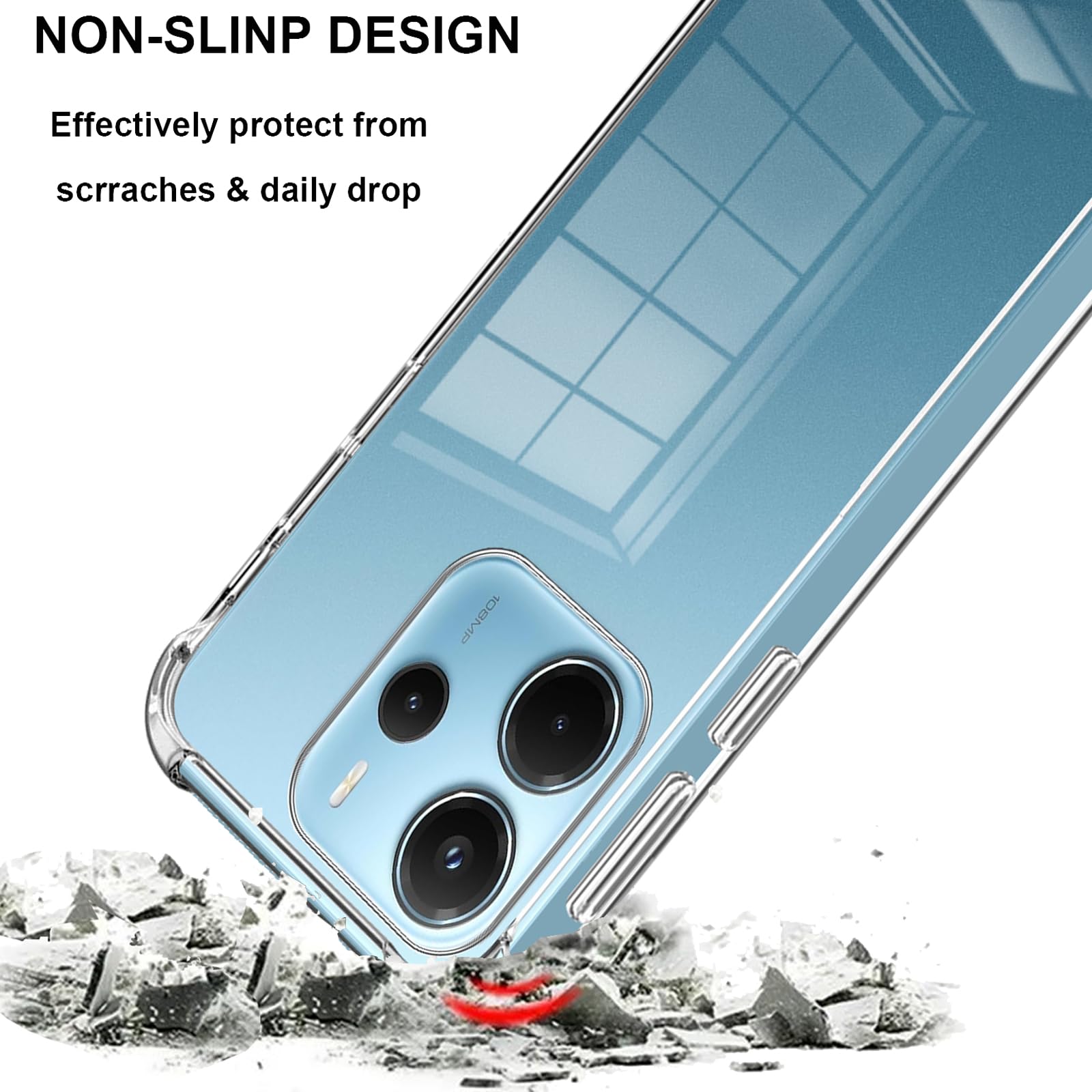 Transparente Handyhülle Für Xiaomi Redmi Note 14 Pro/Pro+ 5G – Weiches TPU, Kratzfest & Stoßsicher