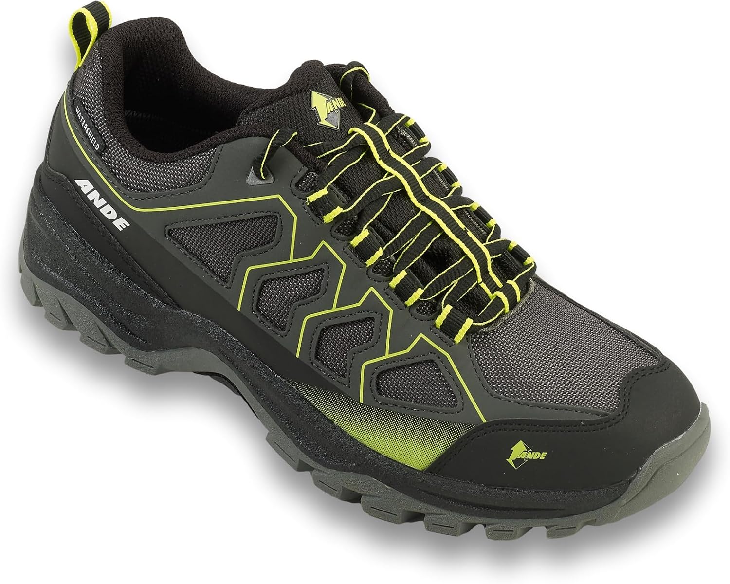 Ande Unisex Sport Trekking Shoe, Anthracite Lime, 8 US Women