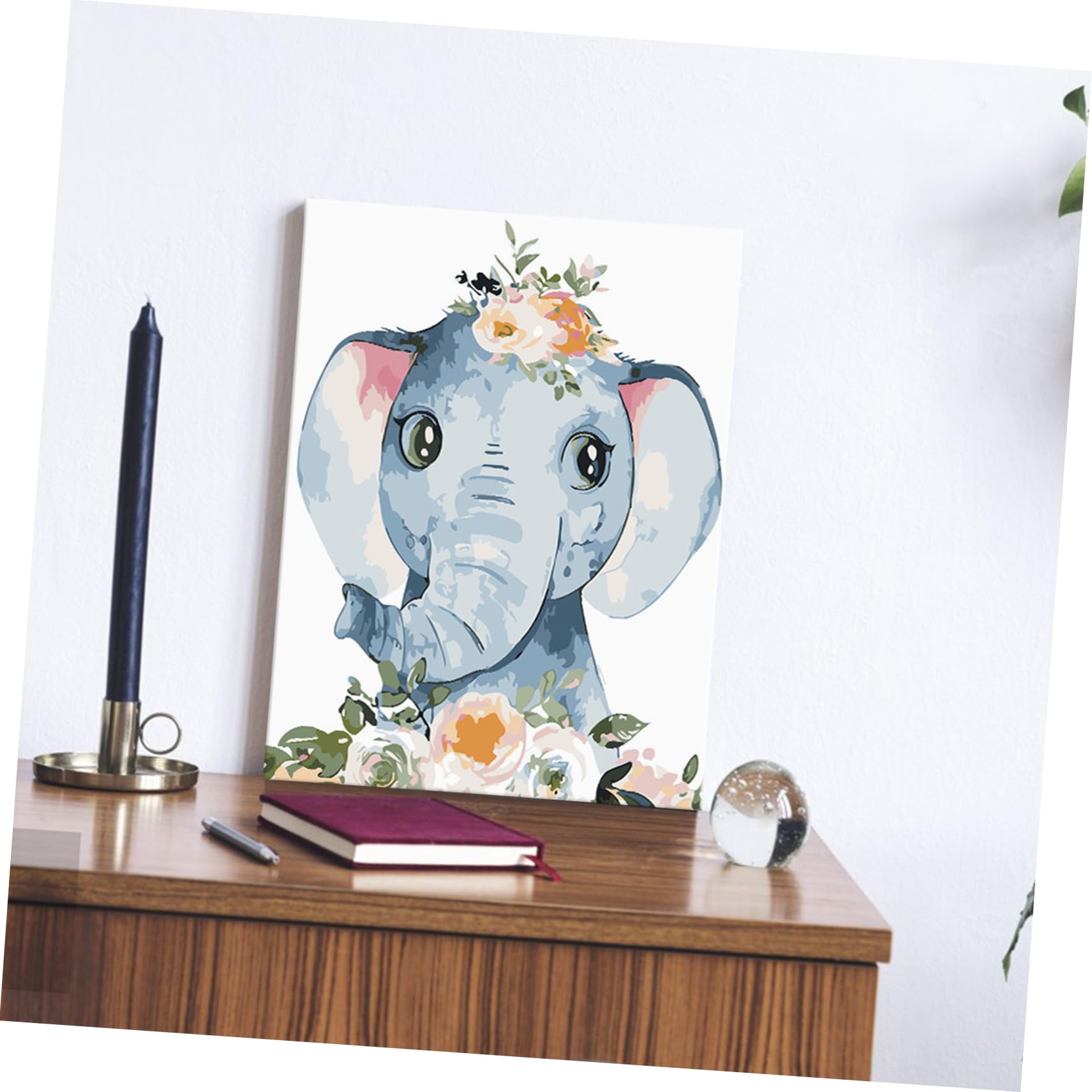 SWOOMEY 1set Kit Di Pittura Per Numeri Per Ragazzo Ragazza e Principianti Completo Con Tela Framed e Forniture Per Dipingere Acrilici Inclusi