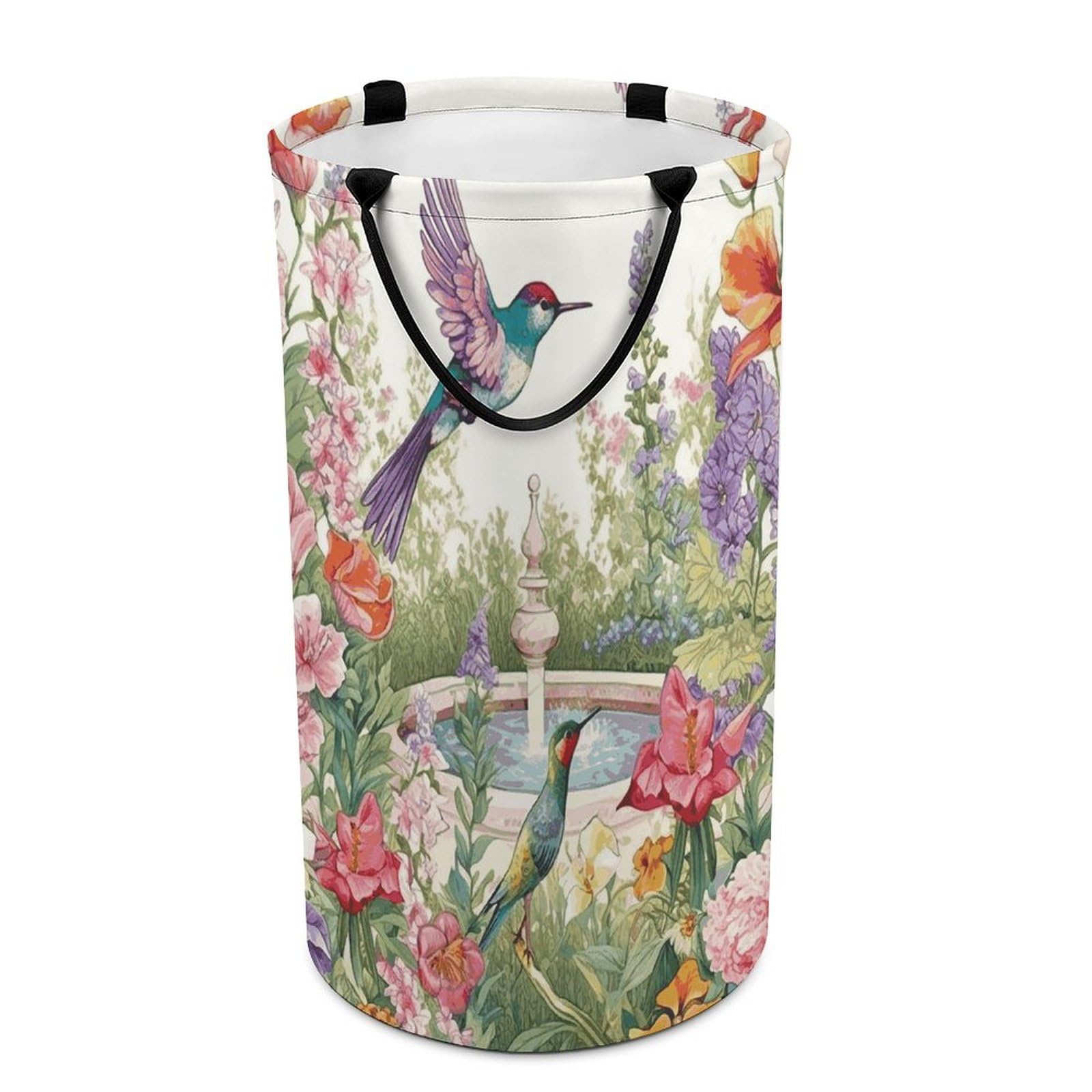 Grand panier à linge de jardin bac de rangement vêtements et jouets enfant