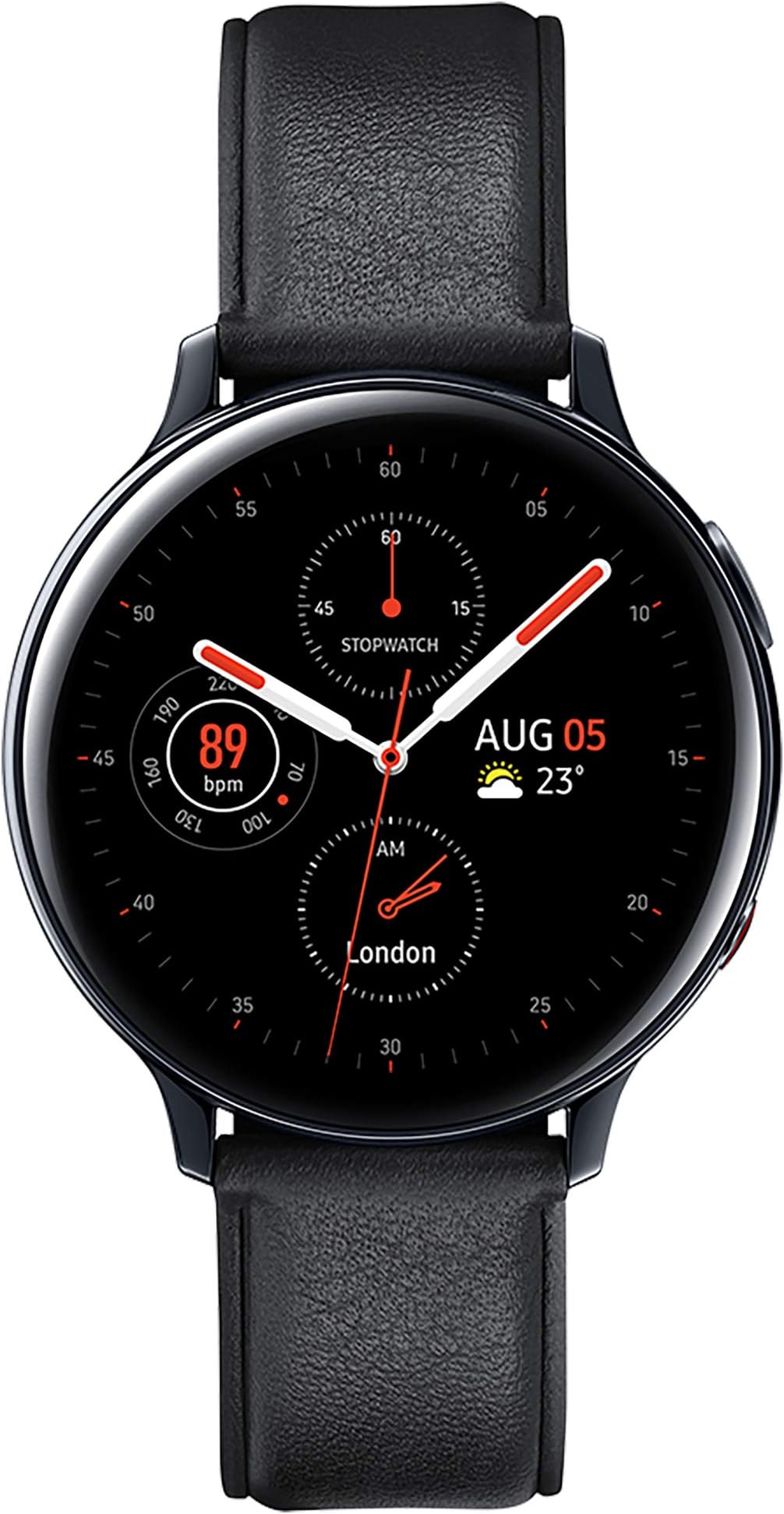 Samsung Galaxy Watch Active2 4G LTE Stainless Steel 40mm - Black (UK Version)