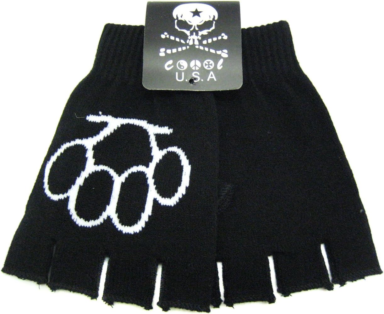 Punk Gothic Buckle Fingerless Glove
