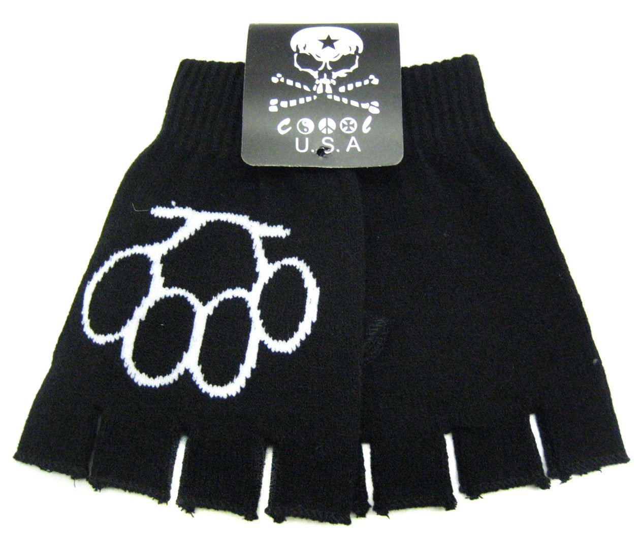 Punk Gothic Buckle Fingerless Glove