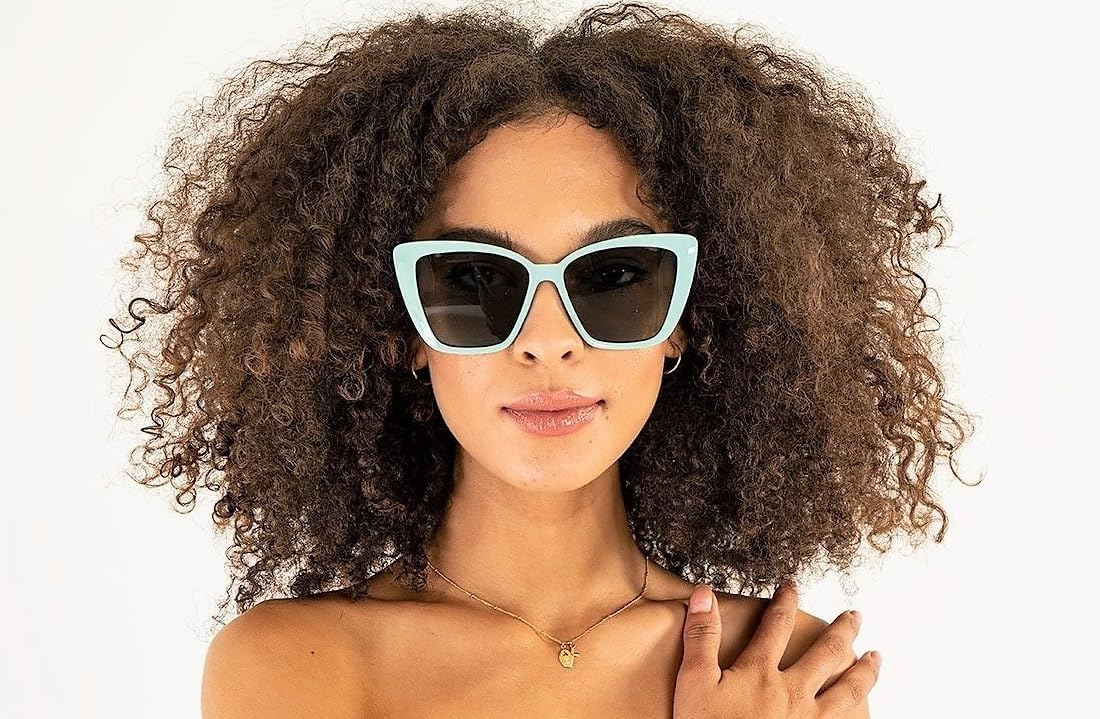 A.J. Morgan womens Oversized, Updated Cat-eye Sunglasses in a Variety of Pastel Hues Cat Eye Sunglasses