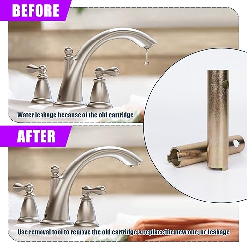 Miniatura 2 de Herramienta de extracción de retenedor de cartucho para Moen 14272, herramienta de extracción de retenedor de cartucho para cartucho de 2 manijas,