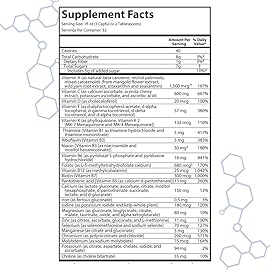Drucker Labs - intraMAX Organic Liquid Multivitamin, Non GMO, Dairy Free, Gluten Free, Magnesium, Vitamin D, C and E, Zinc (32 oz., Peach Mango)