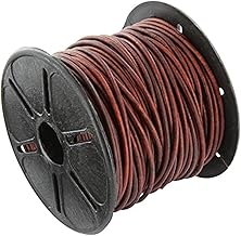 AURORIS - 10 m roll of leather cord round - diameter 2 mm - antique brown
