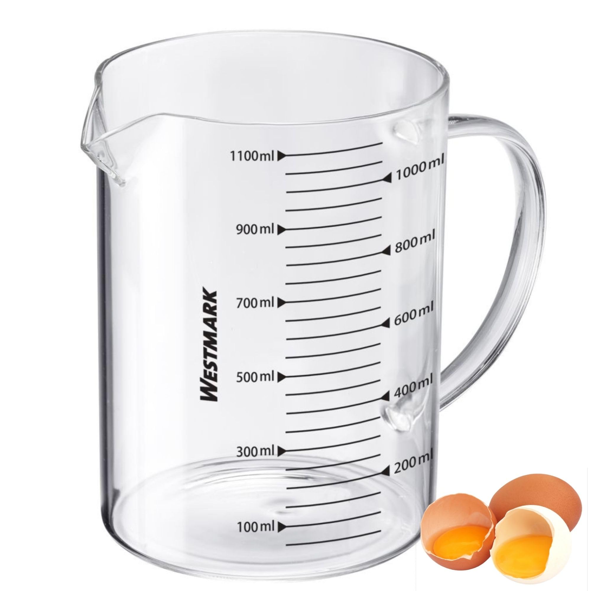 Brocca Dosatrice Westmark In Vetro - 0,5 Litri, Per Microonde E Congelatore, Manico Ergonomico - Foto 4