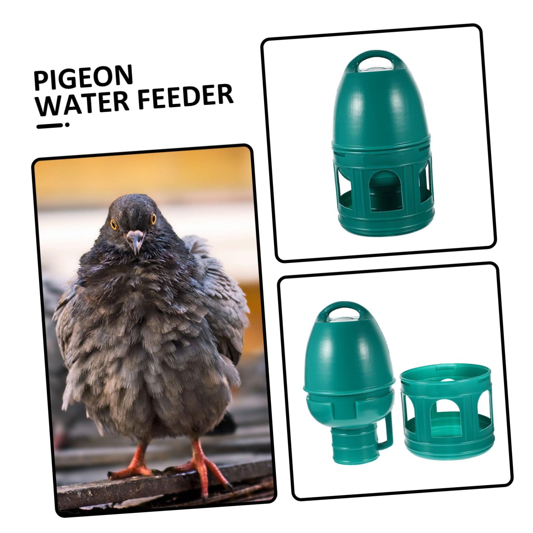 POPETPOP Bebedero De Plástico para Comedero Doméstico para Pájaros Bebedero Portátil para Codornices Suministros para para Patio o Jardín