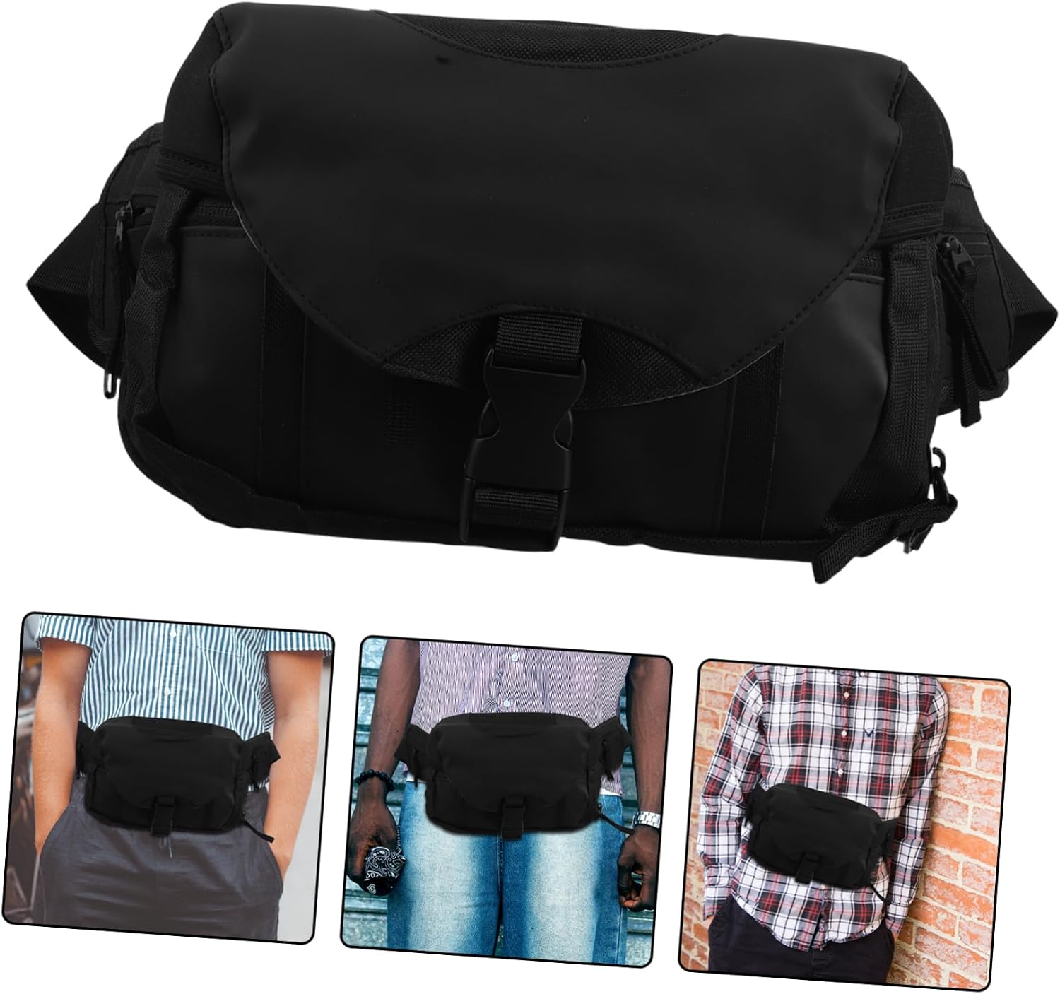 Motorcycle Waist Pack Bag Waterproof Outdoor Sports Fanny Pouch for Men and Women Multipurpose Cycling Tool Storage for Riding Hiking and Climbing