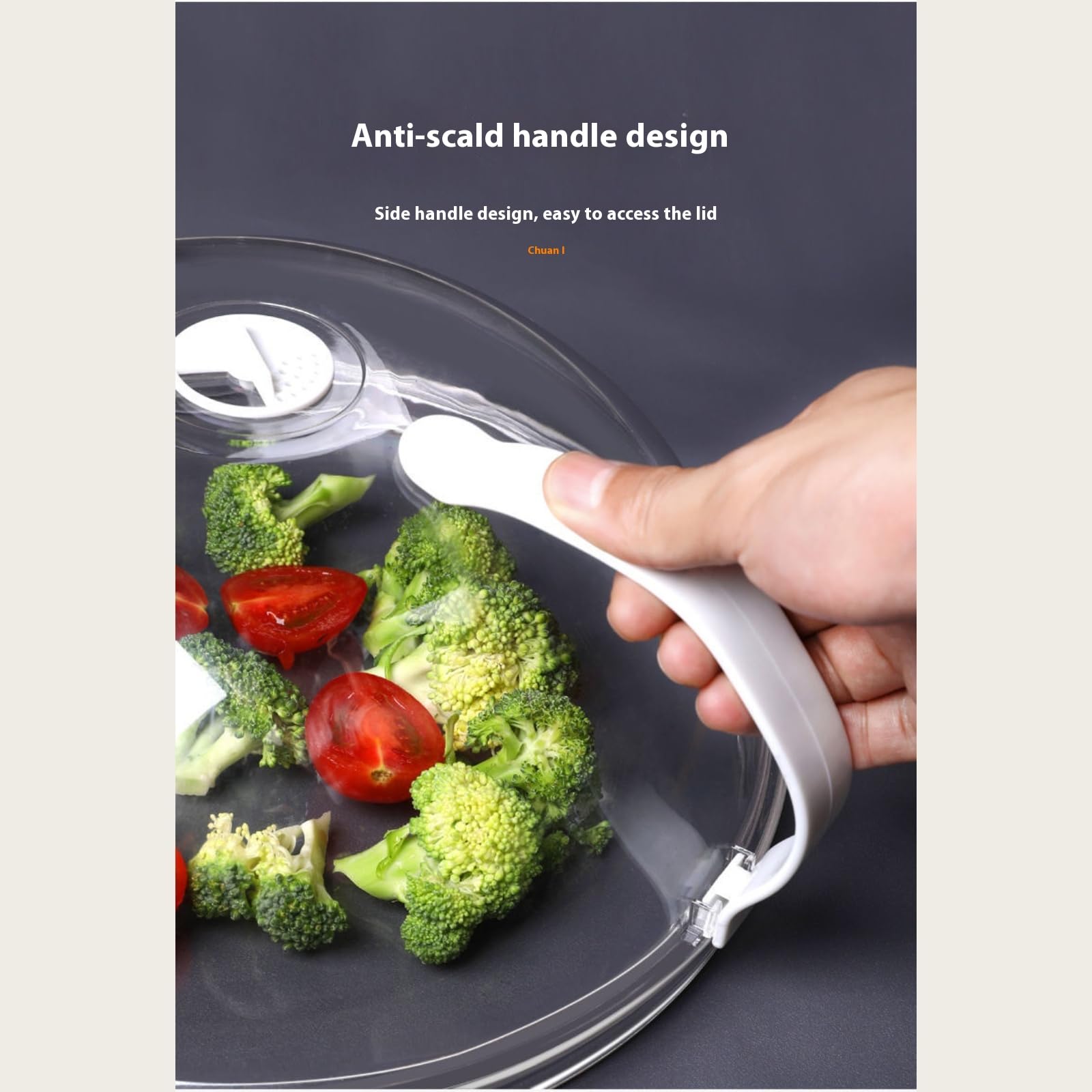 Tapa Antisalpicaduras Para Microondas - Vidrio Templado Agujeros De Vapor Ajustables