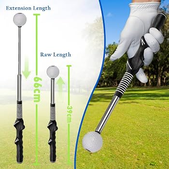 Amazon.com : Retractable Golf Swing Training Aid, Golf Grip